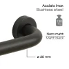 20 cm langer Sicherheitsgriff in mattschwarzer Ausführung