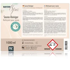 3 x 1 L BAYZID® SPA Saunareiniger mit Eukalyptusduft - hochkonzentriertes Reinigungsmittel