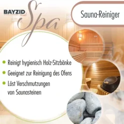 3 x 1 L BAYZID® SPA Saunareiniger mit Eukalyptusduft - hochkonzentriertes Reinigungsmittel