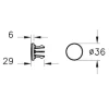 Abdeckkappe VitrA nickel gebürstet A4516634