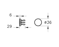 Abdeckkappe VitrA nickel gebürstet A4516634
