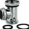 Ablauf-T-Stück für Siphon 1 1/4" verchromt