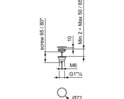 Ablaufventil Ideal Standard 1 1/4