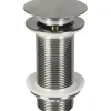 Ablaufventil PUSH-OPEN 1 1/4" Lang matt chrom
