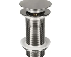 Ablaufventil PUSH-OPEN 1 1/4" Lang matt chrom