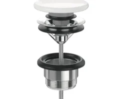 Ablaufventil Villeroy & Boch PUSH-OPEN 1 1/4 Zoll weiß mit Keramikabdeckung 68170001