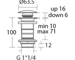 Ablaufventil Ideal Standard 1 1/4