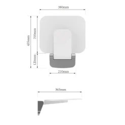 ADOB, Duschsitz Duschklappsitz bis 200 kg belastbar, wandmontage