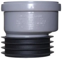 Airfit Universal-Steckmuffe, exzentrisch, DN 125x125, passend für Rohr-Innendurchmesser 113 -119 mm, Versatz 8,6 mm