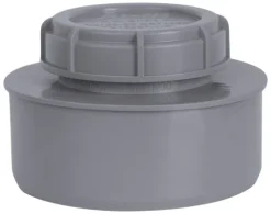 Airfit Endstopfen mit Schraubverschlusskappe, grau DN 90, 51090ES