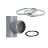 Airfit Sattel-Abzweig mit 2 Edelstahlschellen DN75/50, 28755SA