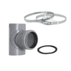 Airfit Sattel-Abzweig mit 2 Edelstahlschellen DN75/50, 28755SA