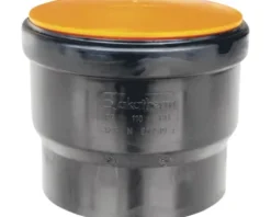 Akatherm PE-HD Steckmuffe mit Dichtung, Schnappring und Schutzkappe DN 110 mm