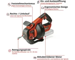 Akku-Rohrreiniger Einhell Power X-Change TE-DA 18/760 Li, ohne Akku und Ladegerät