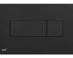 Alca Betätigungsplatte basic Platte schwarz glänzend / Taster schwarz glänzend M378