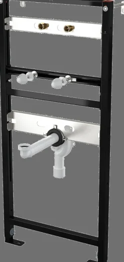 Alcadrain A104AVS/1120 Montagerahmen für Waschbecken und Wasserarmatur mit eingebautem Siphon
