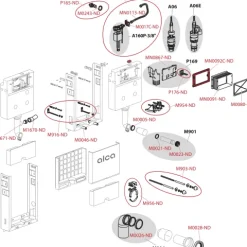 Alcadrain AM115/1000 Renovmodul Vorwandinstallationssystem für Einmauerung