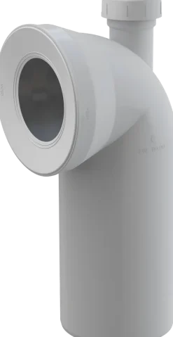 Alcadrain A90-90P40A WC Anschlussbogen 90° mit Konnektor Anschluss DN40