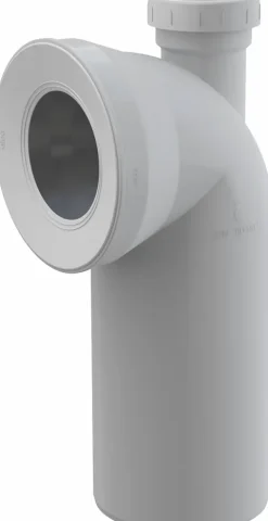 Alcadrain A90-90P50A WC Anschlussbogen 90° mit Konnektor Anschluss DN50