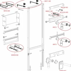 Alcadrain A104PB/1120 Montagerahmen für Unterputzarmatur