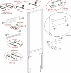 Alcadrain A107S/1120 Montagerahmen für Urinal und Sensor