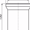 Alcadrain A91-150 WC-Anschlussstutzen 150 mm