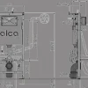 alcadrain WC Sanitärmodul AM120/1120 Vorwandinstallationssystem für WC mit Bidetfunktion