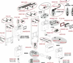 alcadrain WC Sanitärmodul AM120/1120 Vorwandinstallationssystem für WC mit Bidetfunktion