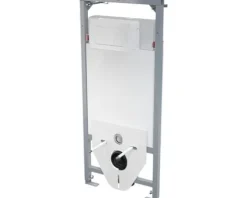 Alca WC-Spülkastenset 3 in 1 1200 mm inkl. Betätigungsplatte weiß und Schallschutz für WC Bauhöhe 1200 mm