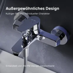 AM.PM Badewannenarmatur Einhebelmischer Badewanne Chrom FTA10000 Hit