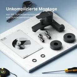 AM.PM Badewannenarmatur Einhebelmischer Badewanne Schwarz FTA10022 Hit