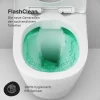 AM.PM Wand-WC Set Tiefspüler offener Spülrand weiß glänzend mit WC-Sitz , Vorwandelement und Betätigungsplatte Chrom IIS90251.XB1701