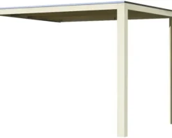 Anbaudach Karibu für Saunahäuser Zirkon 1 und Zirkon 2 200x304x248 cm elfenbein