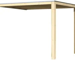 Anbaudach Karibu für Saunahäuser Zirkon 1 und Zirkon 2 200x304x248 cm