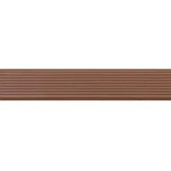 Antirutschleiste PVC selbstklebend 35 mm – gerillte Treppenkantenleiste für Bad & Innenbereich - 5 Meter, Braun