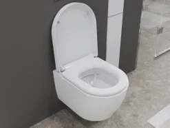 Aqua Bagno Design Hänge-WC ABWCSR001 – Spülrandlos – Keramik – mit Softclose-Sitz