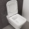 Aqua Bagno Design Hänge WC Silk – Spülrandlose Toilette inkl. Softclose-Sitz aus Duroplast