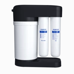 AQUAPHOR RO-102S black edition Umkehrosmose-Entkalkungsanlage mit 1 Wege Wasserhahn, 15 Liter pro Stunde