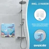 avakido® Duschmatte rutschfest Kinder - 100% Inklusive 2 Haken zum Trocknen - Antirutschmatte, Duscheinlage - schimmelresistent & maschinenwaschbar