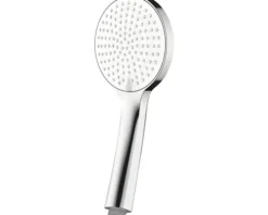 AVITAL Brausegarnitur Jausa rund Vollsilikon chrom/weiß Brausestangenlänge 80 cm