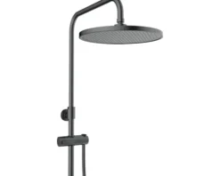 AVITAL Duschsäule inkl. Thermostat VILNIA schwarz matt
