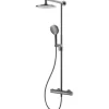 AVITAL Duschsäule inkl. Thermostat TOPINO gun metal