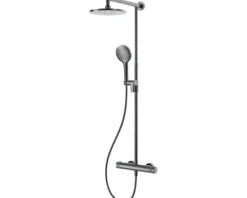 AVITAL Duschsäule inkl. Thermostat TOPINO gun metal