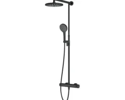 AVITAL Duschsäule inkl. Thermostat TOPINO schwarz matt