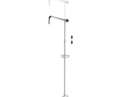 AVITAL Steigrohr ACOLIN 850-1100 mm verchromt