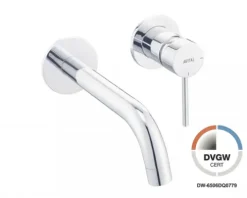 AVITAL Wand-Waschtischarmatur ARNETTE chrom mit Unterputzgrundkörper