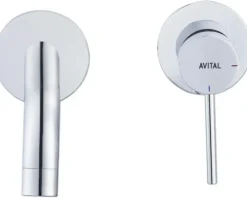 AVITAL Wand-Waschtischarmatur ARNETTE chrom mit Unterputzgrundkörper
