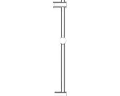 AVITAL Brausestange Brausestangenlänge 60 cm chrom variable Befestigung