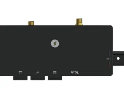 AVITAL Duschsäule inkl. Thermostat AVELON schwarz matt