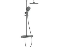 AVITAL Duschsäule inkl. Thermostat AVELON schwarz matt